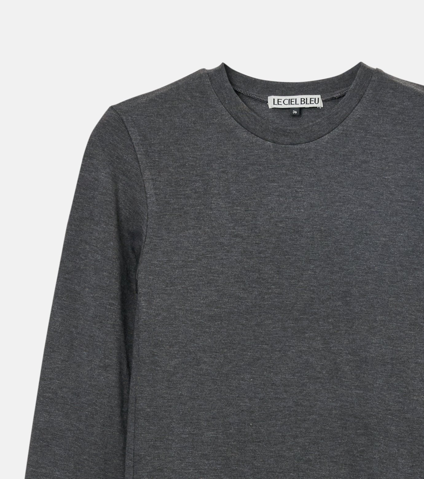 Long Sleeve Jersey Top w/Frilled Hem