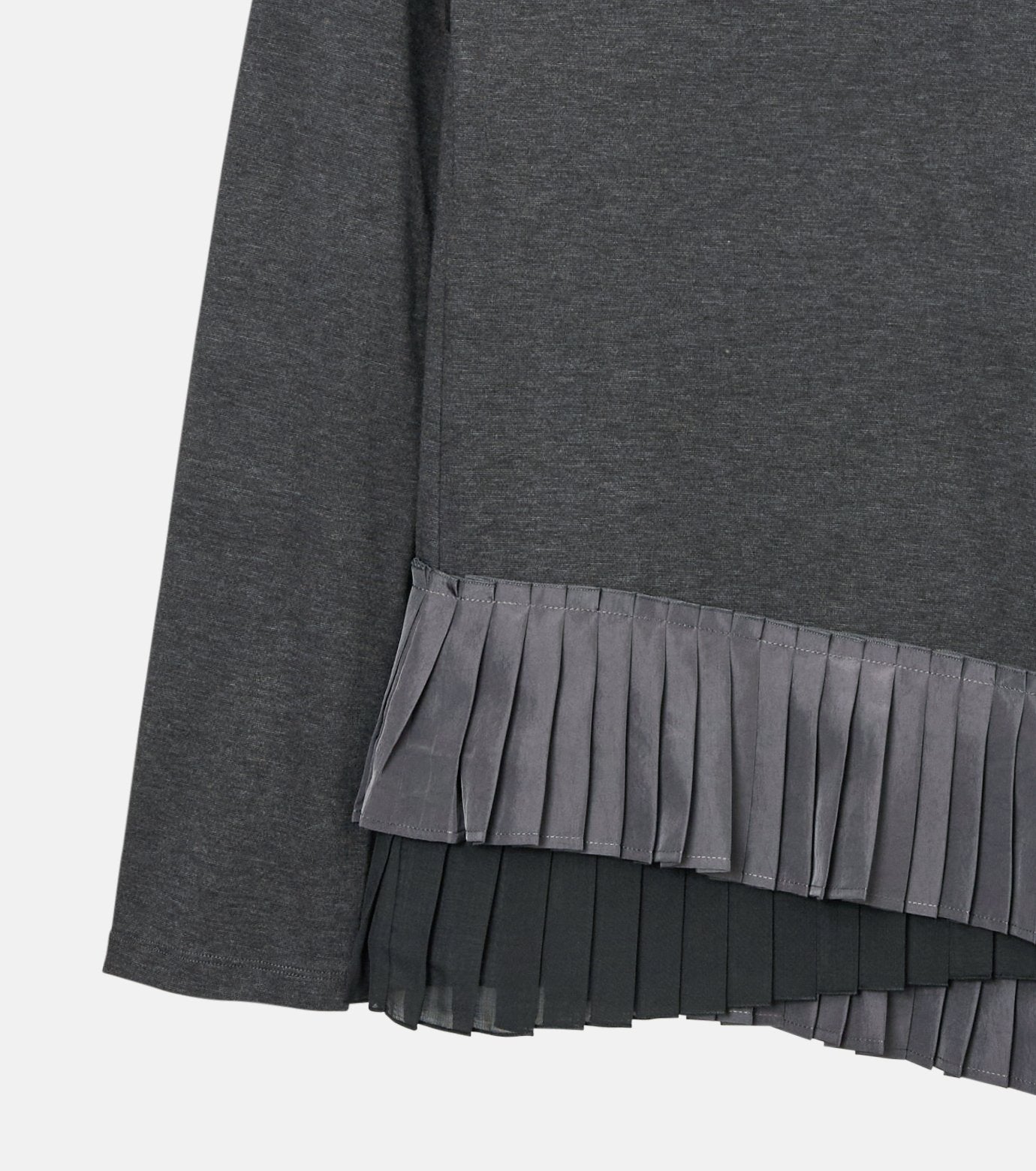 Long Sleeve Jersey Top w/Frilled Hem