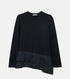 Long Sleeve Jersey Top w/Frilled Hem