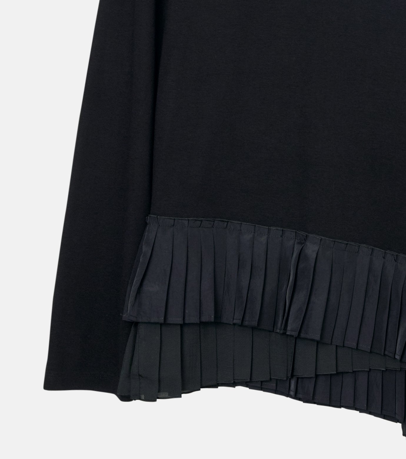 Long Sleeve Jersey Top w/Frilled Hem