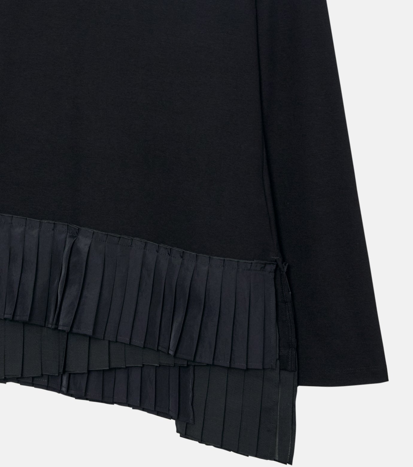 Long Sleeve Jersey Top w/Frilled Hem