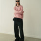 Long Sleeve Jersey Top w/Frilled Hem