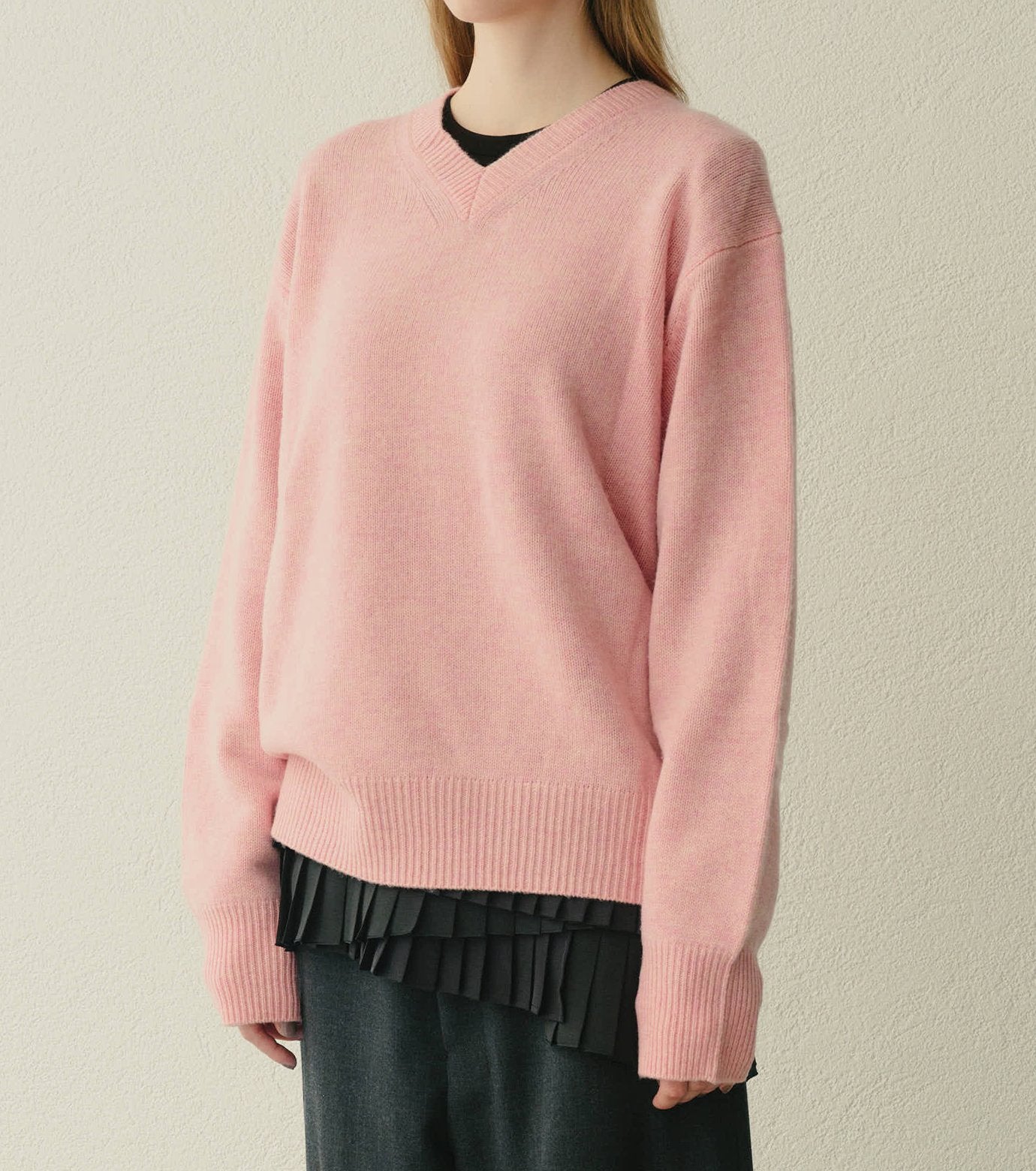 Long Sleeve Jersey Top w/Frilled Hem