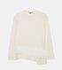 Long Sleeve Jersey Top w/Frilled Hem