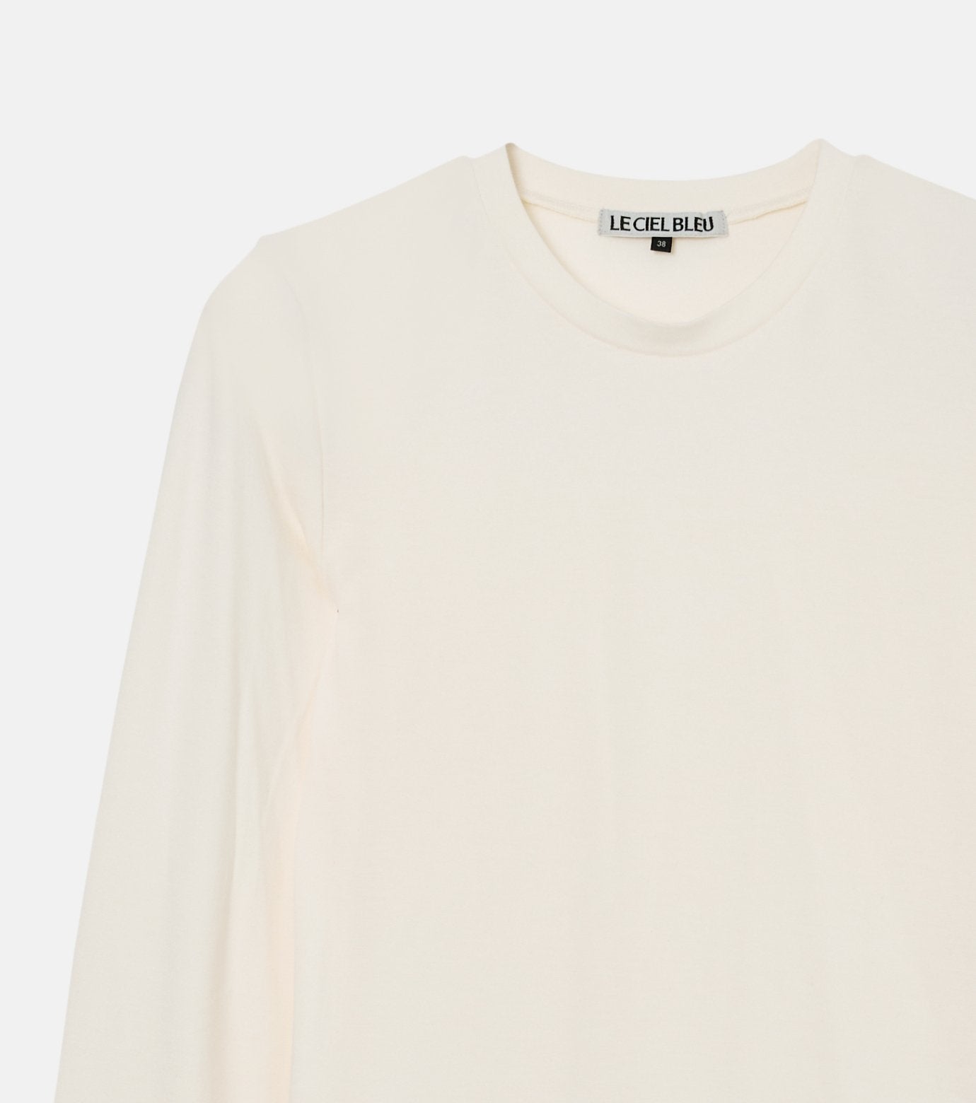 Long Sleeve Jersey Top w/Frilled Hem