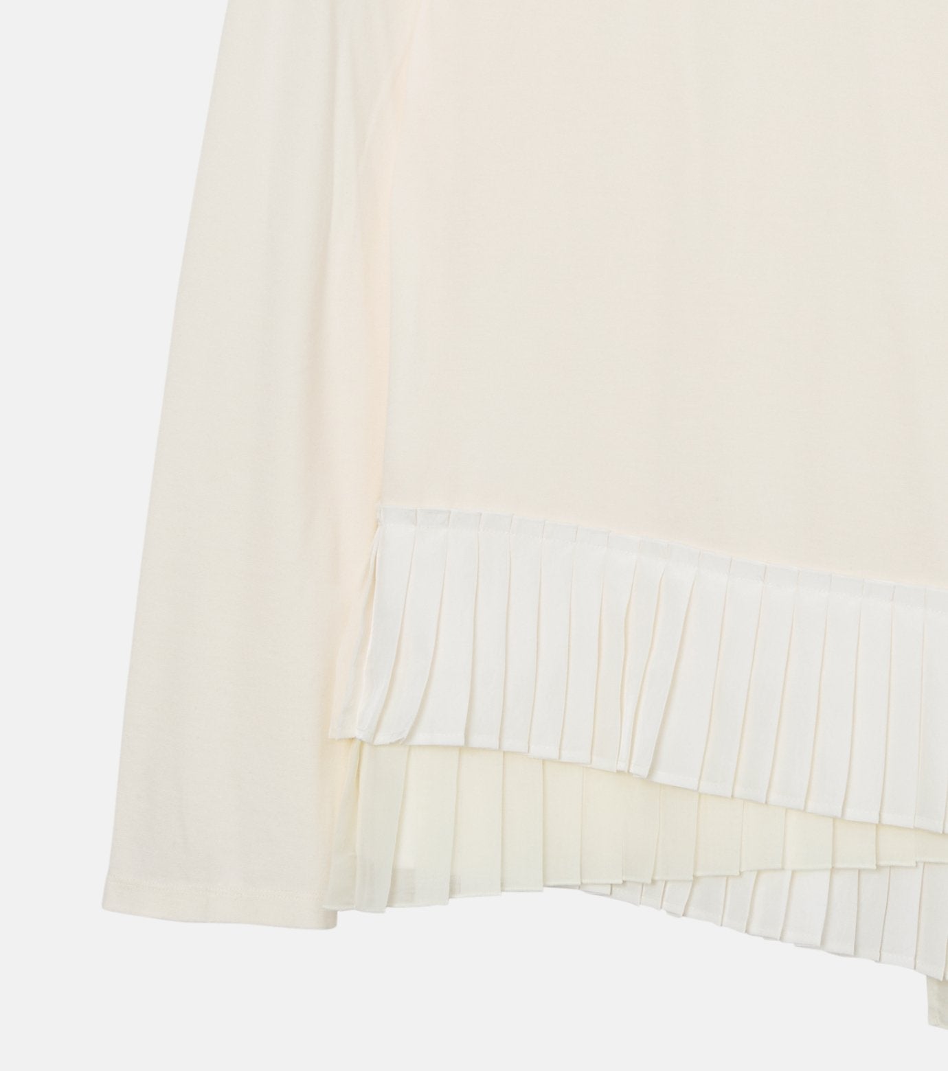 Long Sleeve Jersey Top w/Frilled Hem