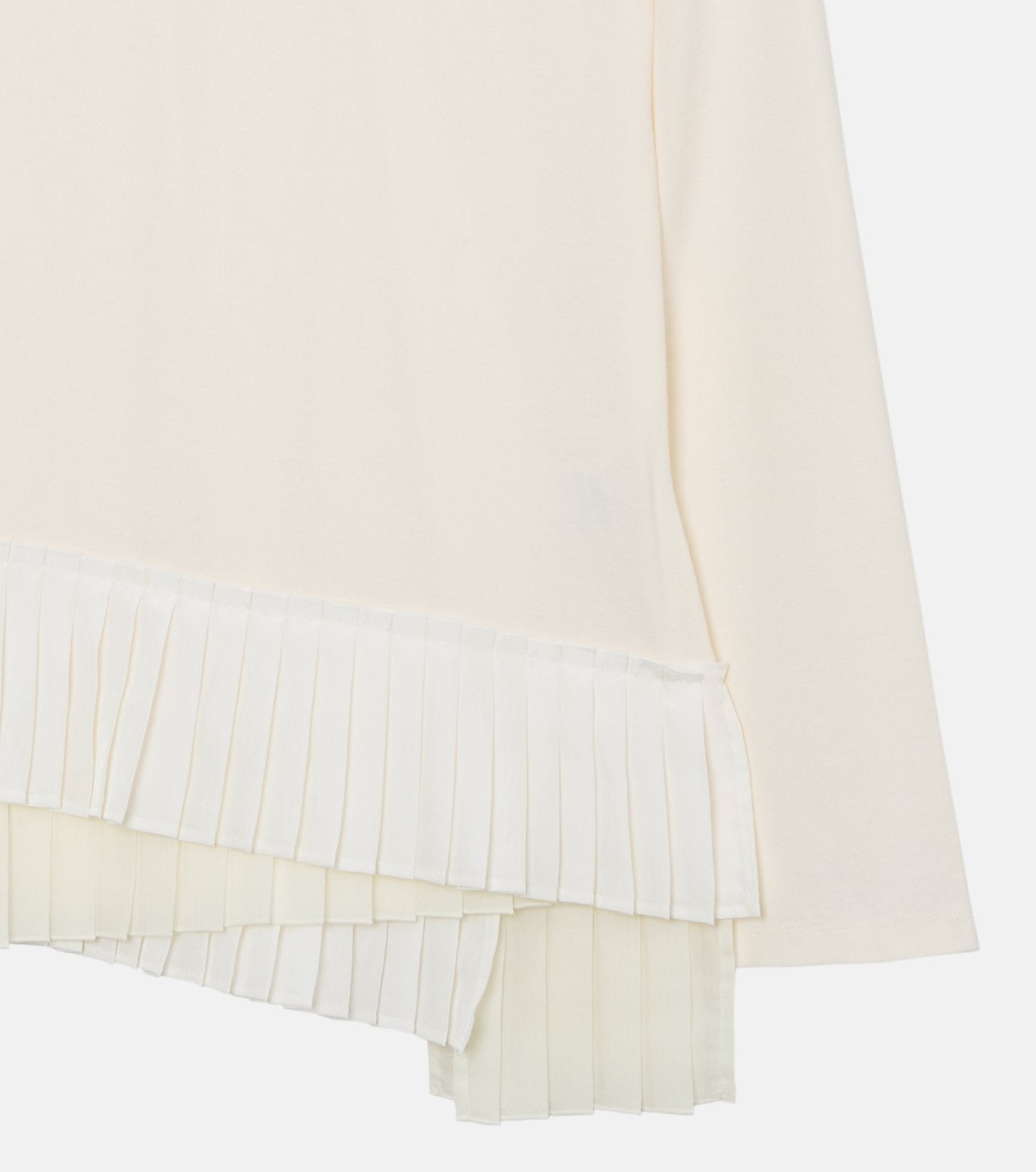 Long Sleeve Jersey Top w/Frilled Hem