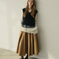 Long Sleeve Jersey Top w/Frilled Hem