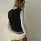 Long Sleeve Jersey Top w/Frilled Hem
