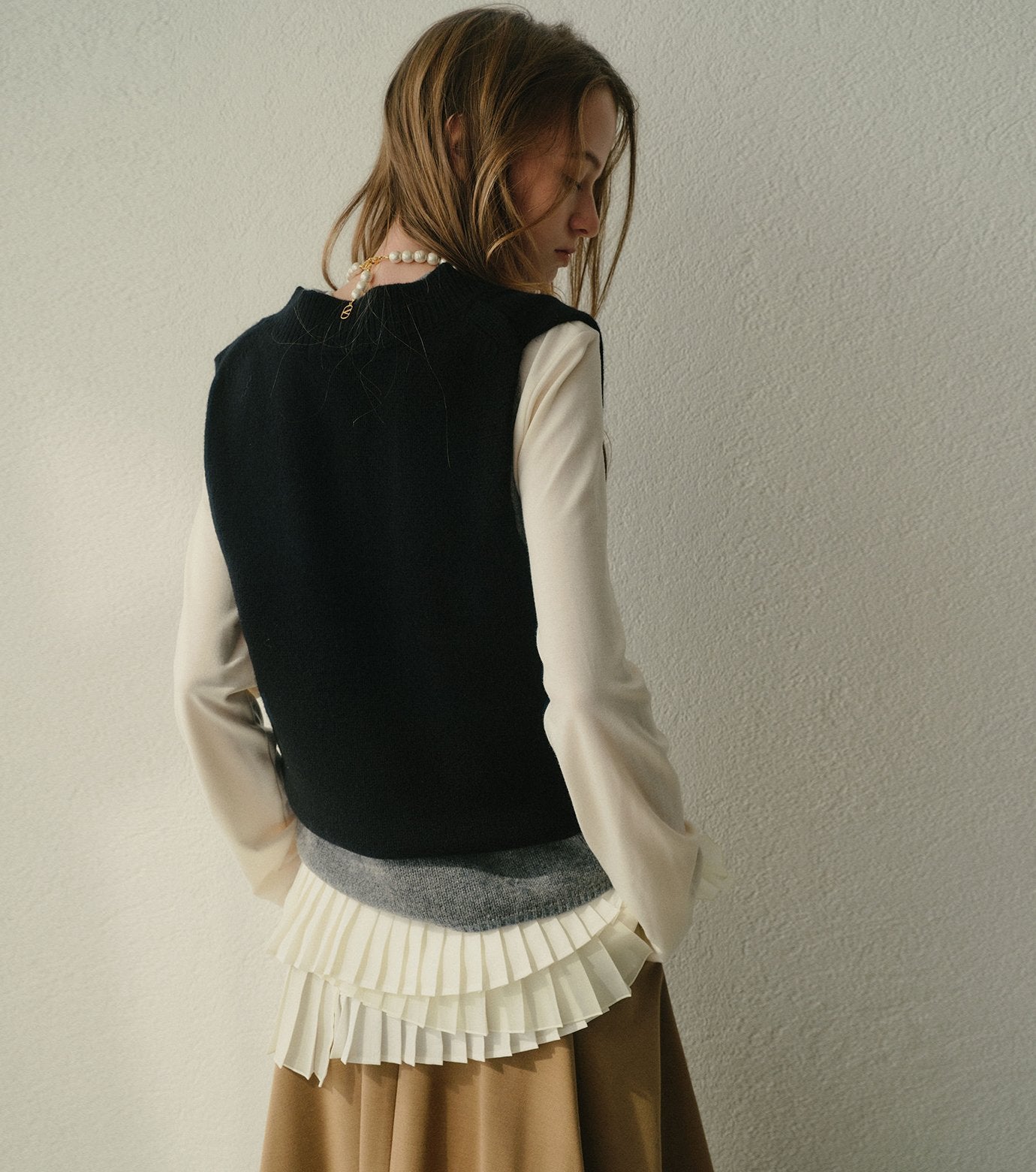 Long Sleeve Jersey Top w/Frilled Hem