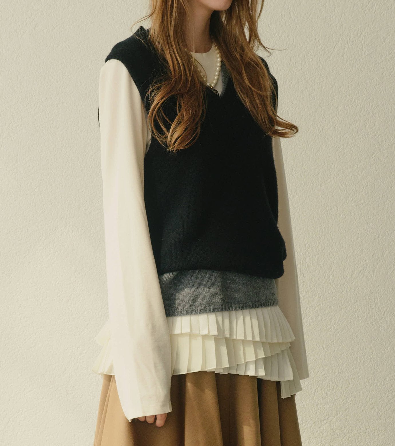 Long Sleeve Jersey Top w/Frilled Hem