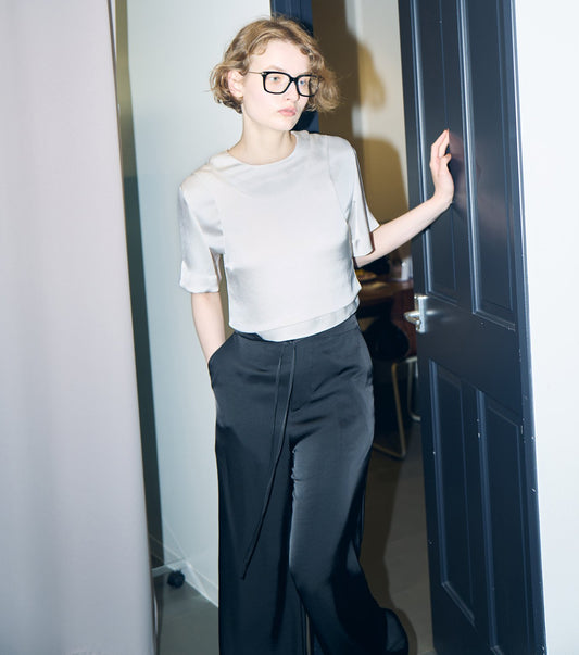 Satin Layered Top