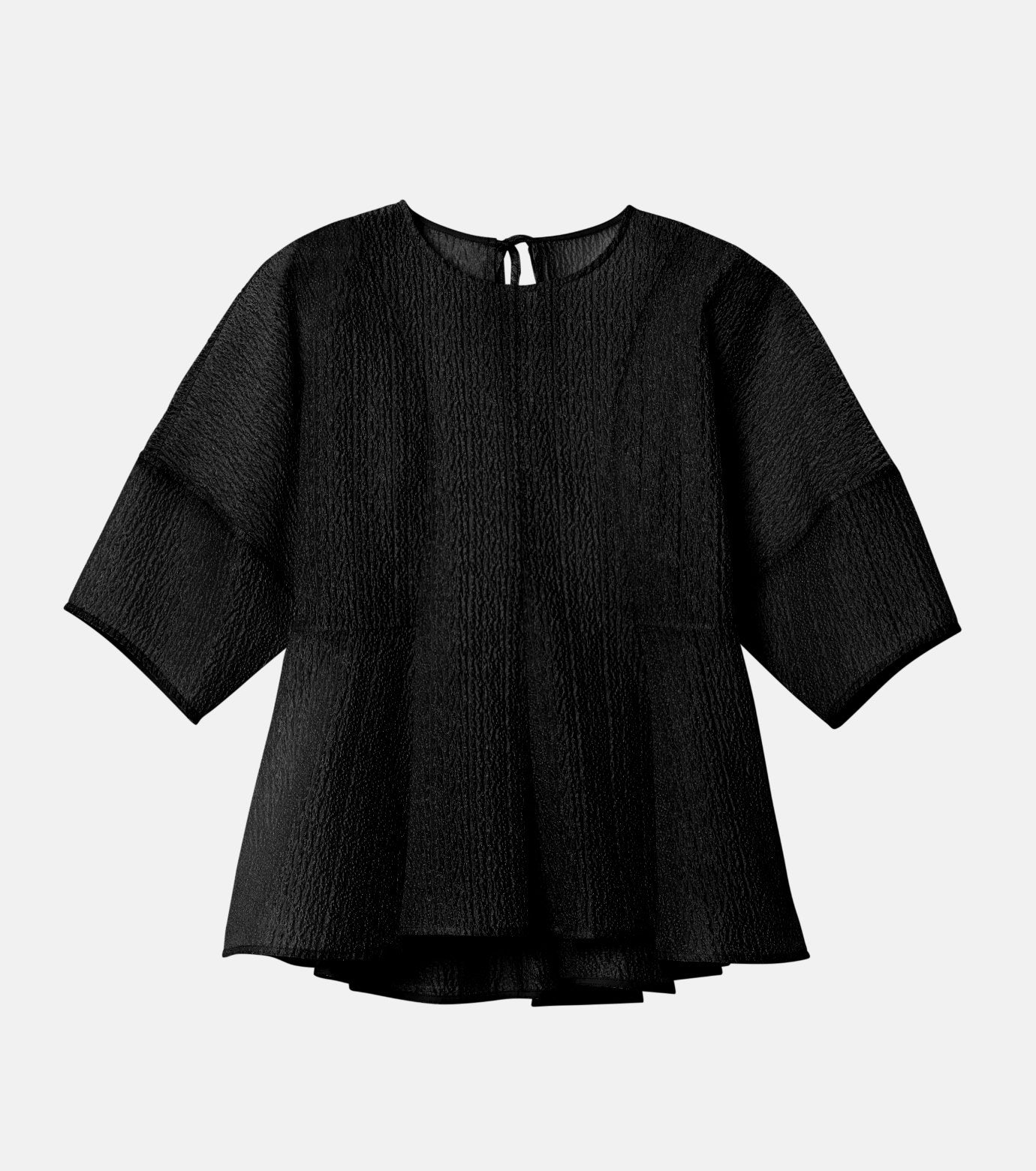 Sheer Jacquard Blouse