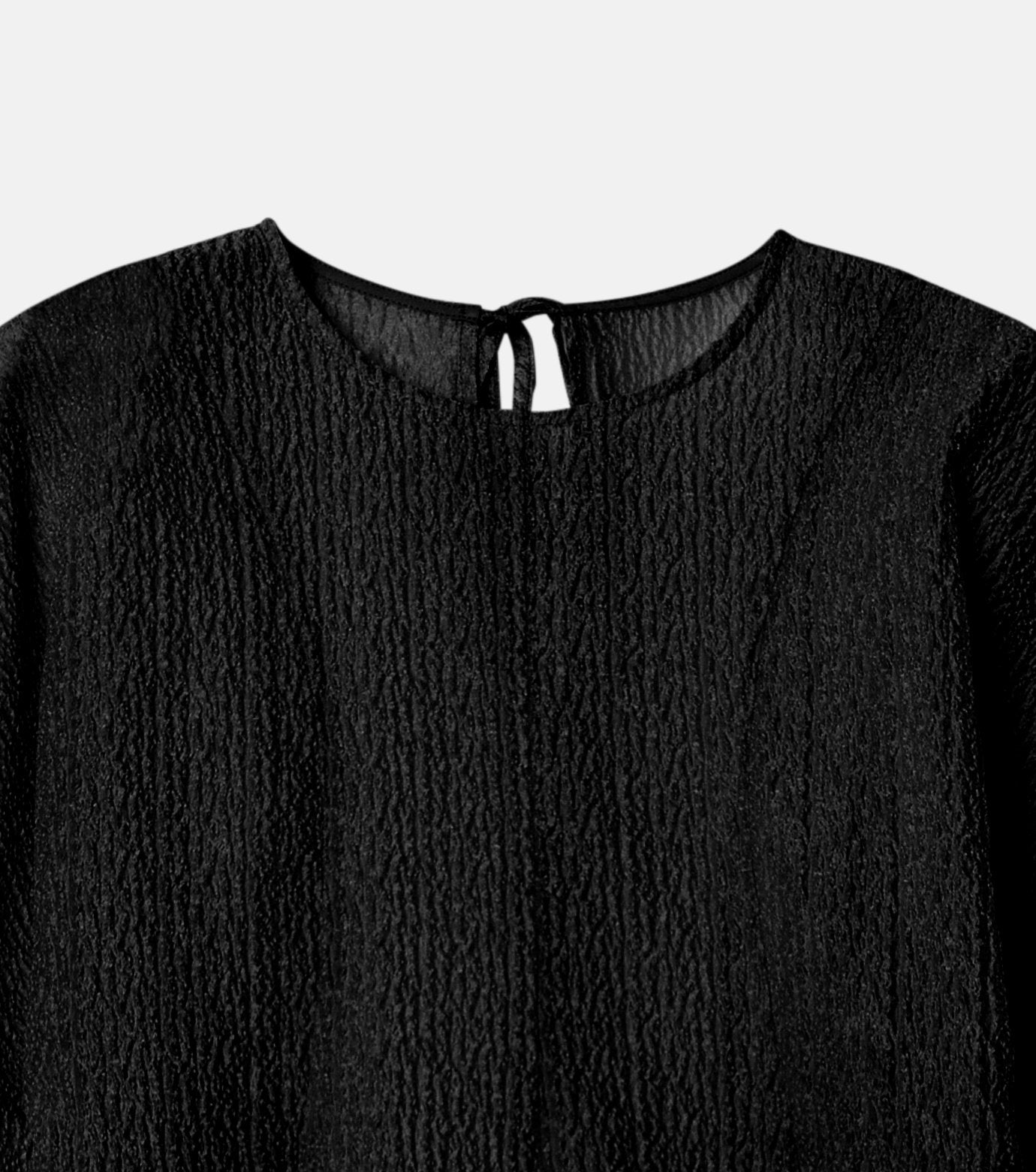 Sheer Jacquard Blouse