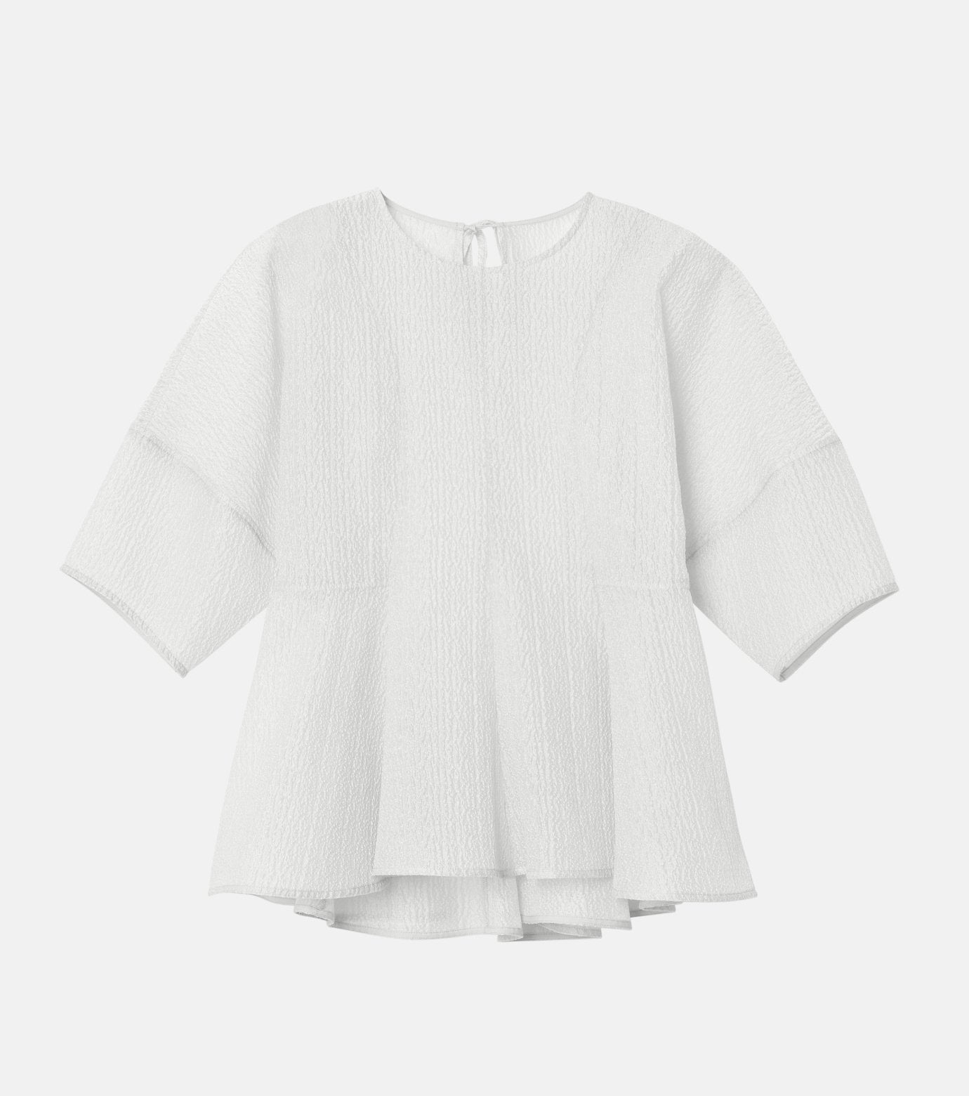 Sheer Jacquard Blouse