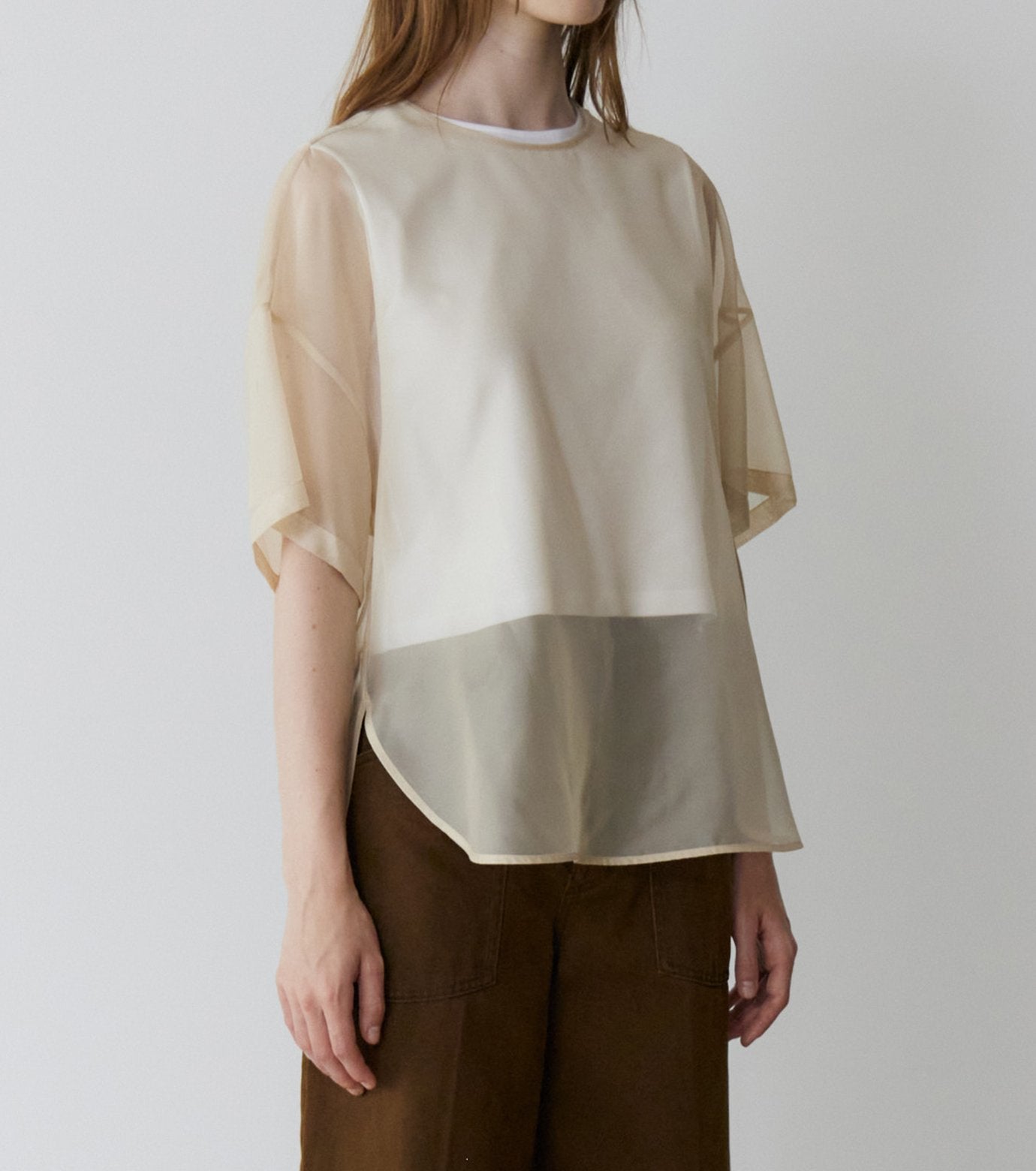 Organza Bi-Color Top