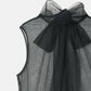 Soft Tulle Bow Tie Top