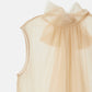 Soft Tulle Bow Tie Top