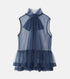Soft Tulle Bow Tie Top