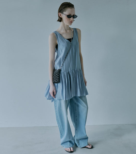 Organza Back-Bow Detail Top
