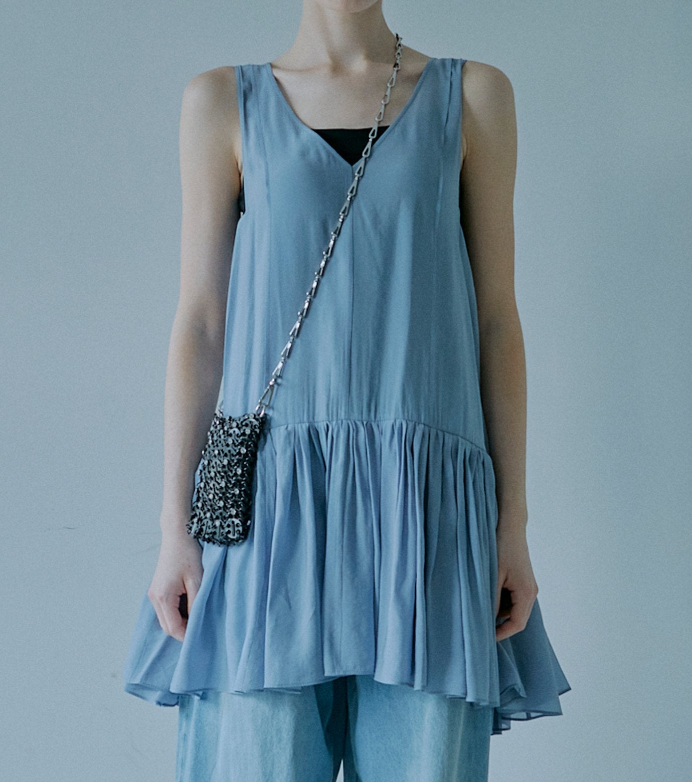 Organza Back-Bow Detail Top