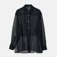 Lace & Mesh Combo Shirt