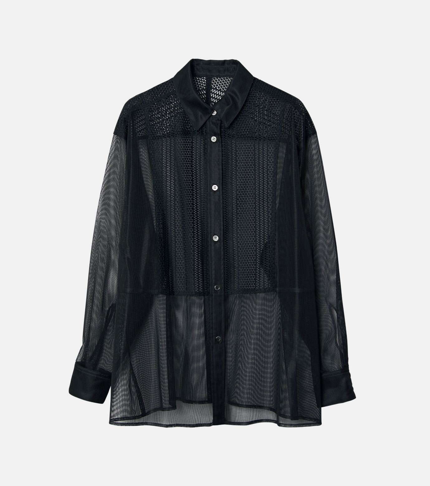Lace & Mesh Combo Shirt