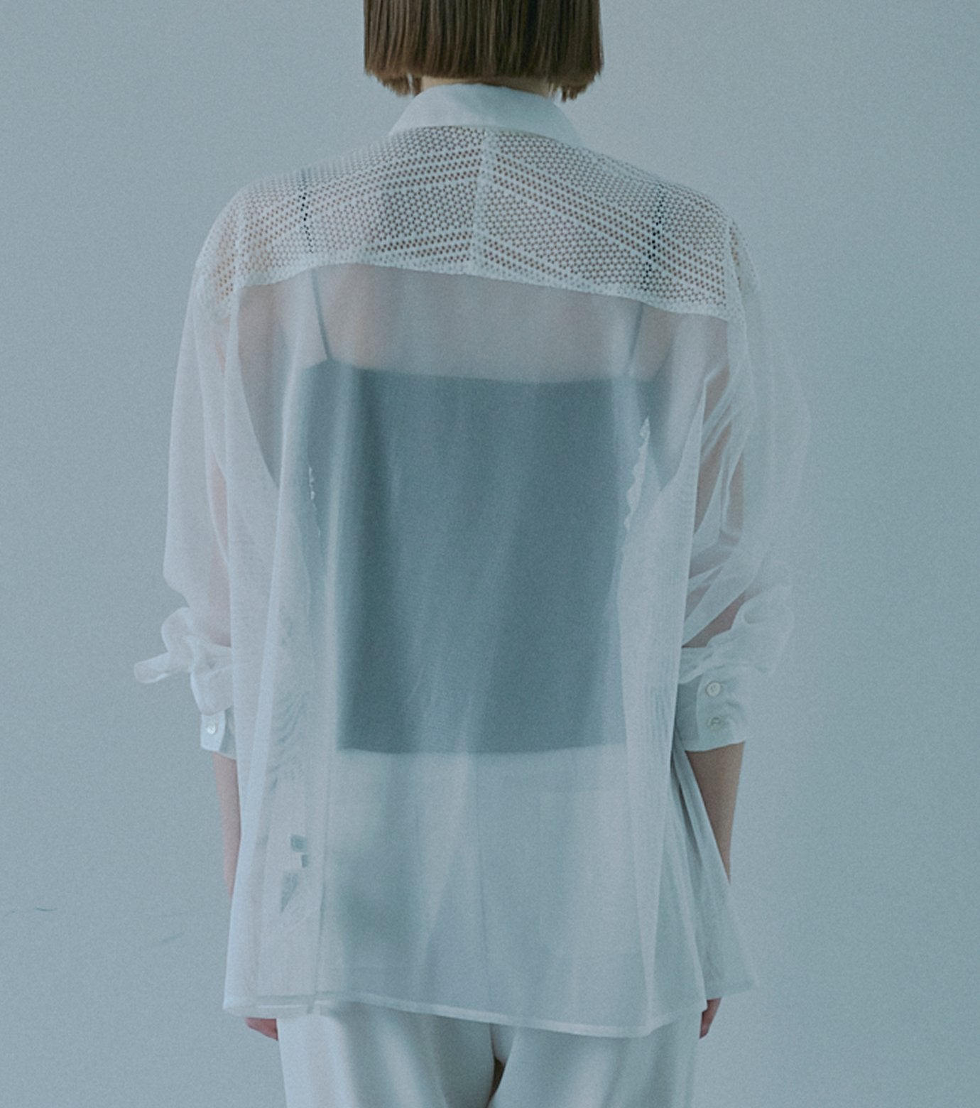 Lace & Mesh Combo Shirt
