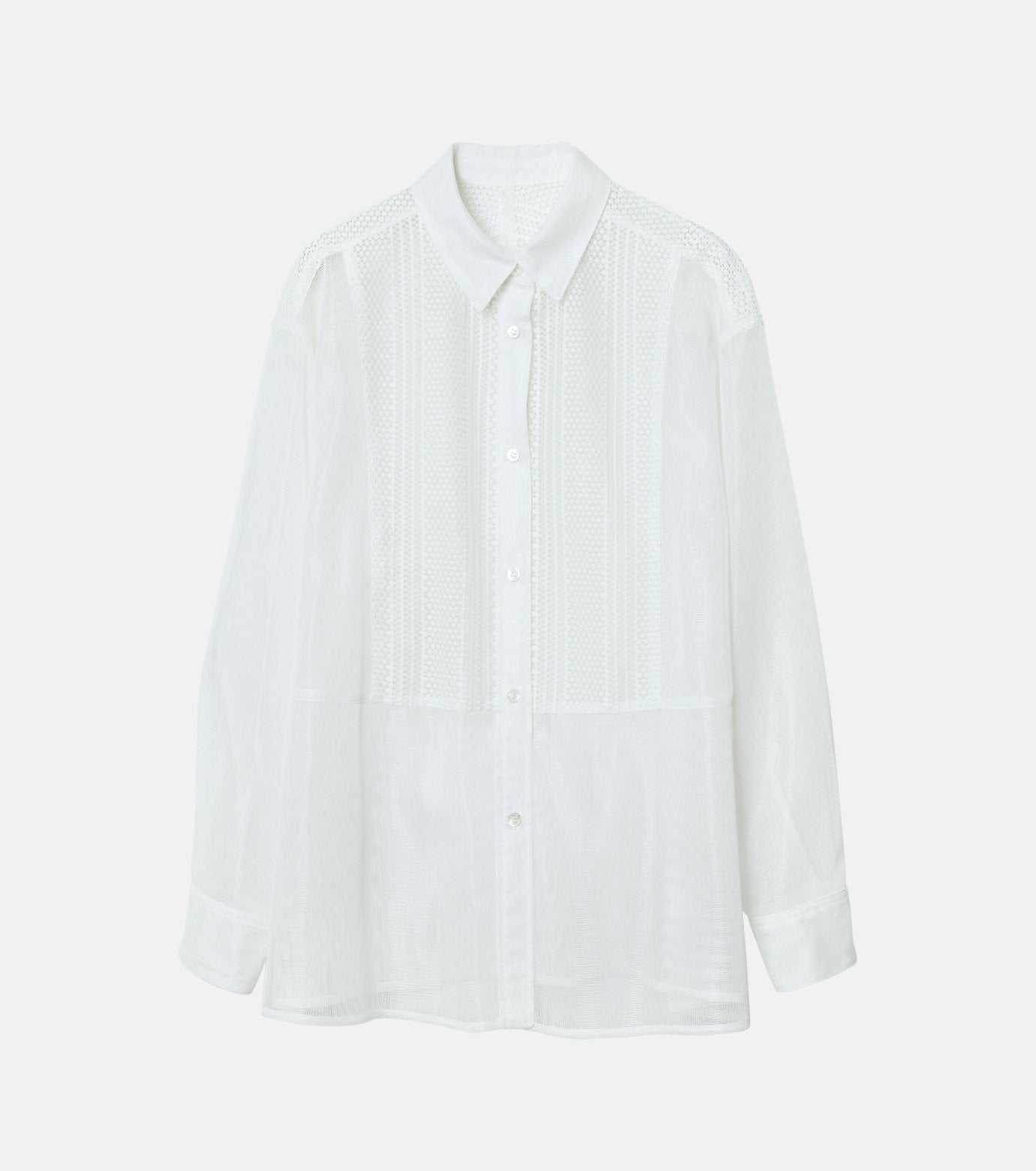 Lace & Mesh Combo Shirt
