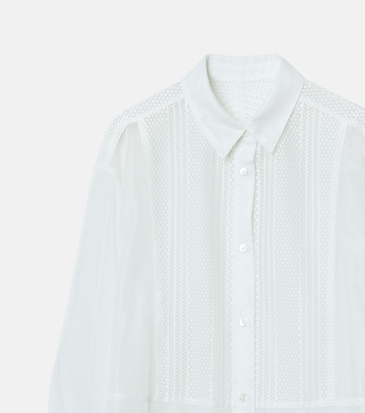 Lace & Mesh Combo Shirt