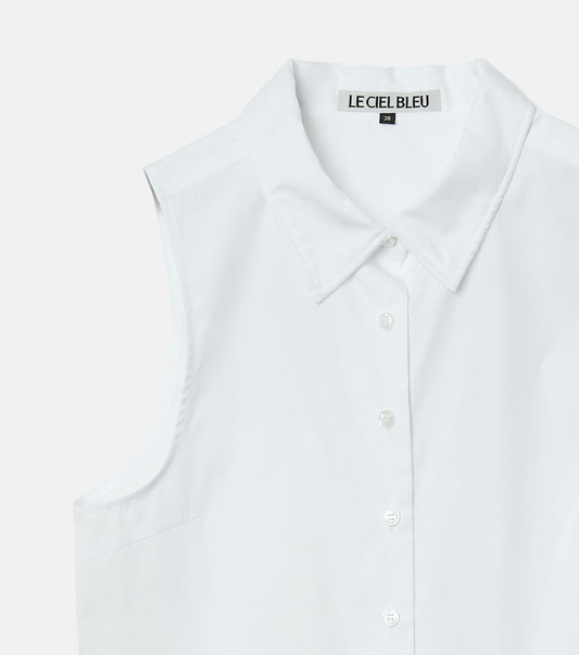 Sleeveless Shirt w/Wire Detailing