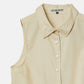 Sleeveless Shirt w/Wire Detailing