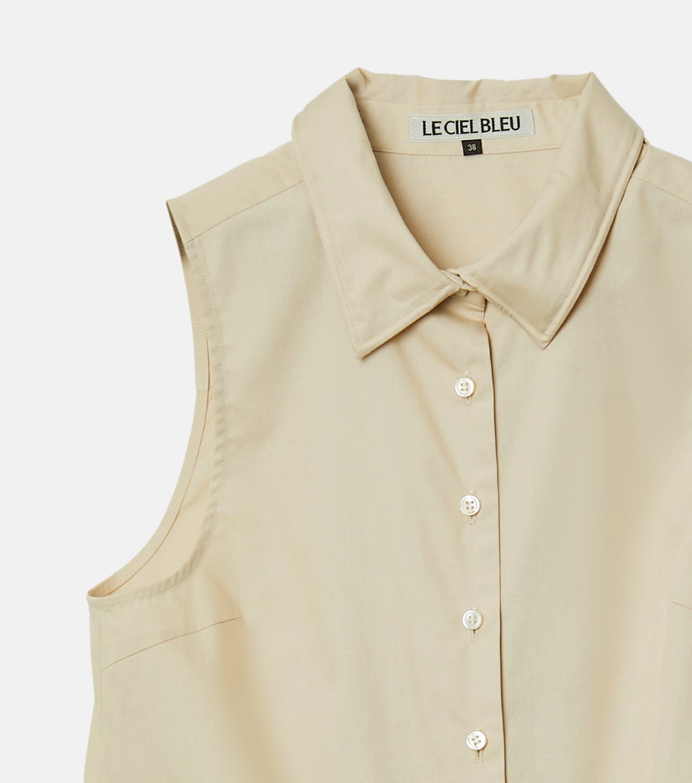 Sleeveless Shirt w/Wire Detailing