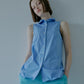 Sleeveless Shirt w/Wire Detailing