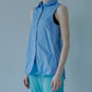 Sleeveless Shirt w/Wire Detailing