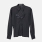 Sheer Wool Shirt w/Neck Scarf