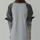 Sheer Wool Shirt w/Neck Scarf