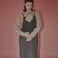 Sheer Wool Shirt w/Neck Scarf