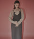 Sheer Wool Shirt w/Neck Scarf