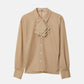 Sheer Wool Shirt w/Neck Scarf