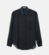 Sheer Shirt w/Contrast Collar