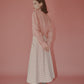 Sheer Shirt w/Contrast Collar