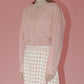 Sheer Shirt w/Contrast Collar