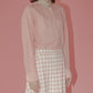 Sheer Shirt w/Contrast Collar