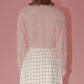 Sheer Shirt w/Contrast Collar