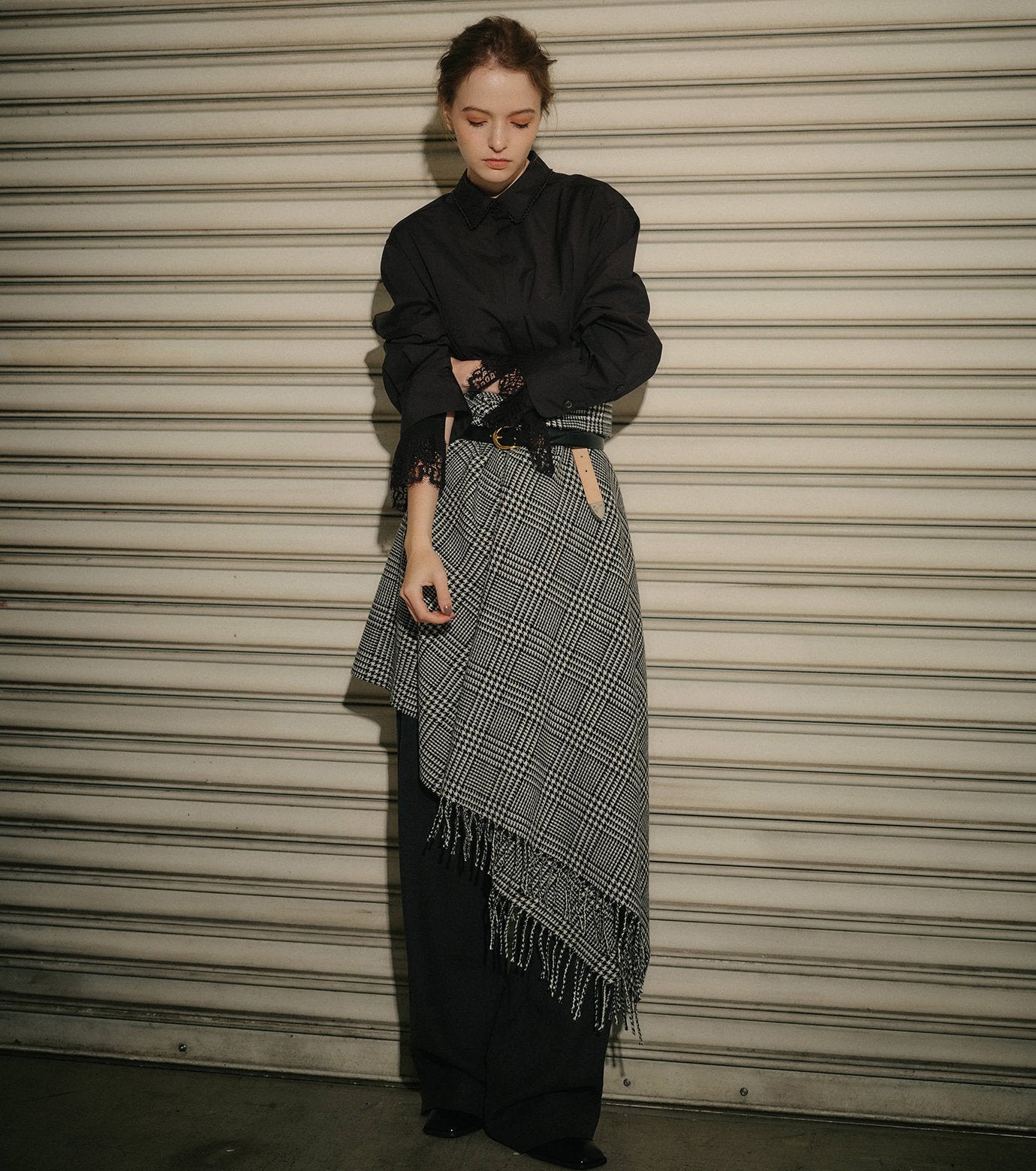 Voile Shirt w/Detachable Lace Cuffs