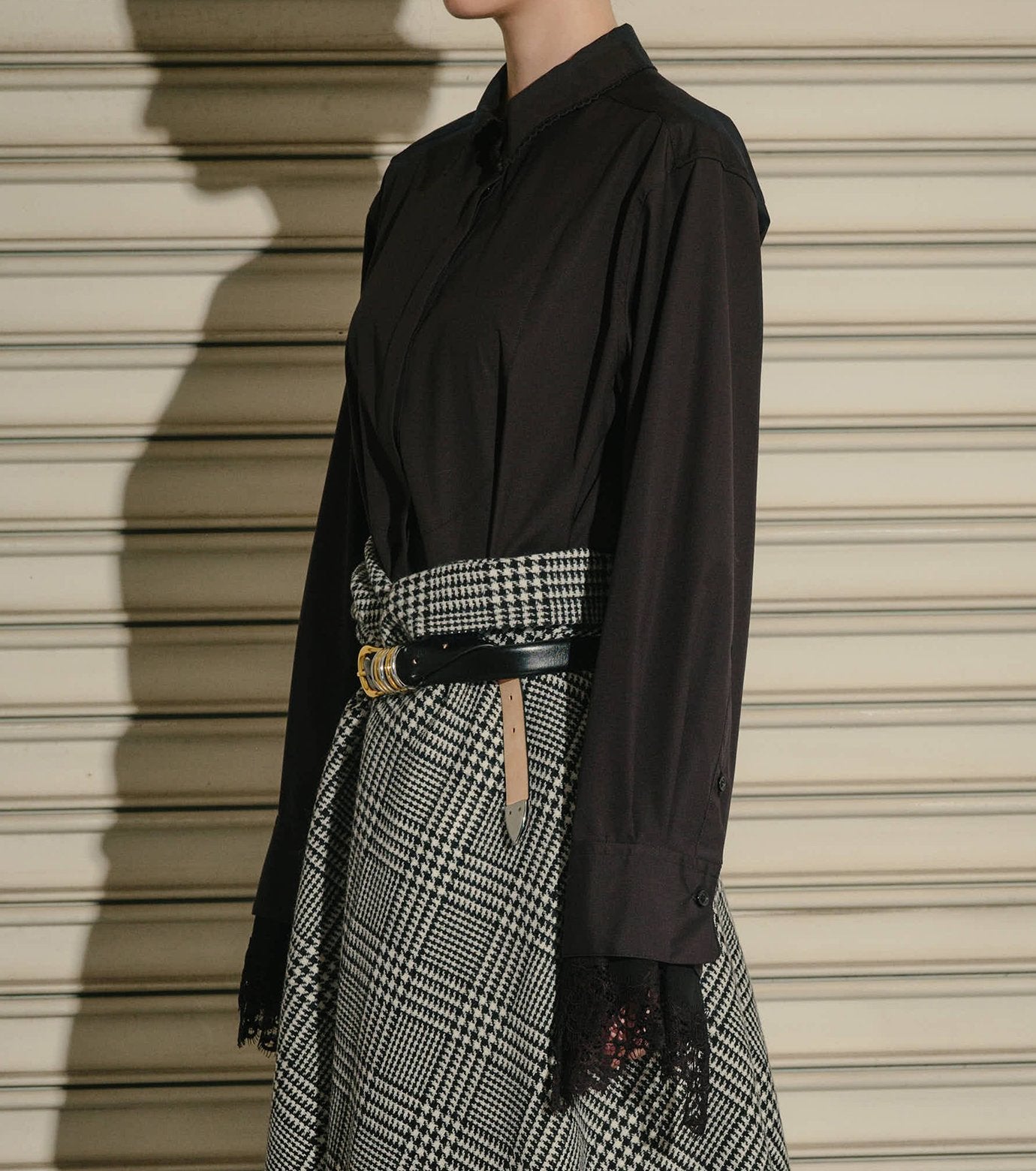 Voile Shirt w/Detachable Lace Cuffs