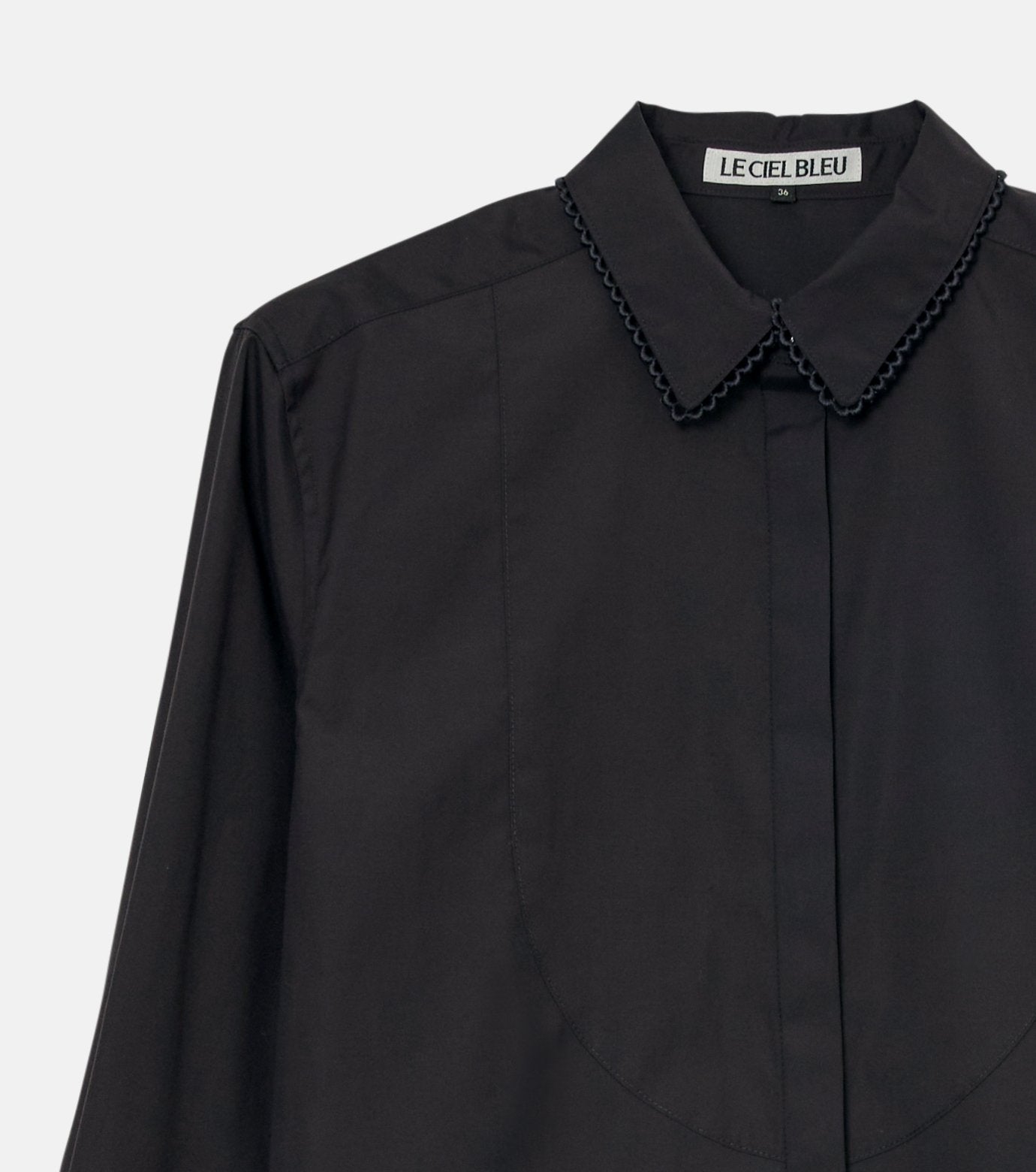 Voile Shirt w/Detachable Lace Cuffs