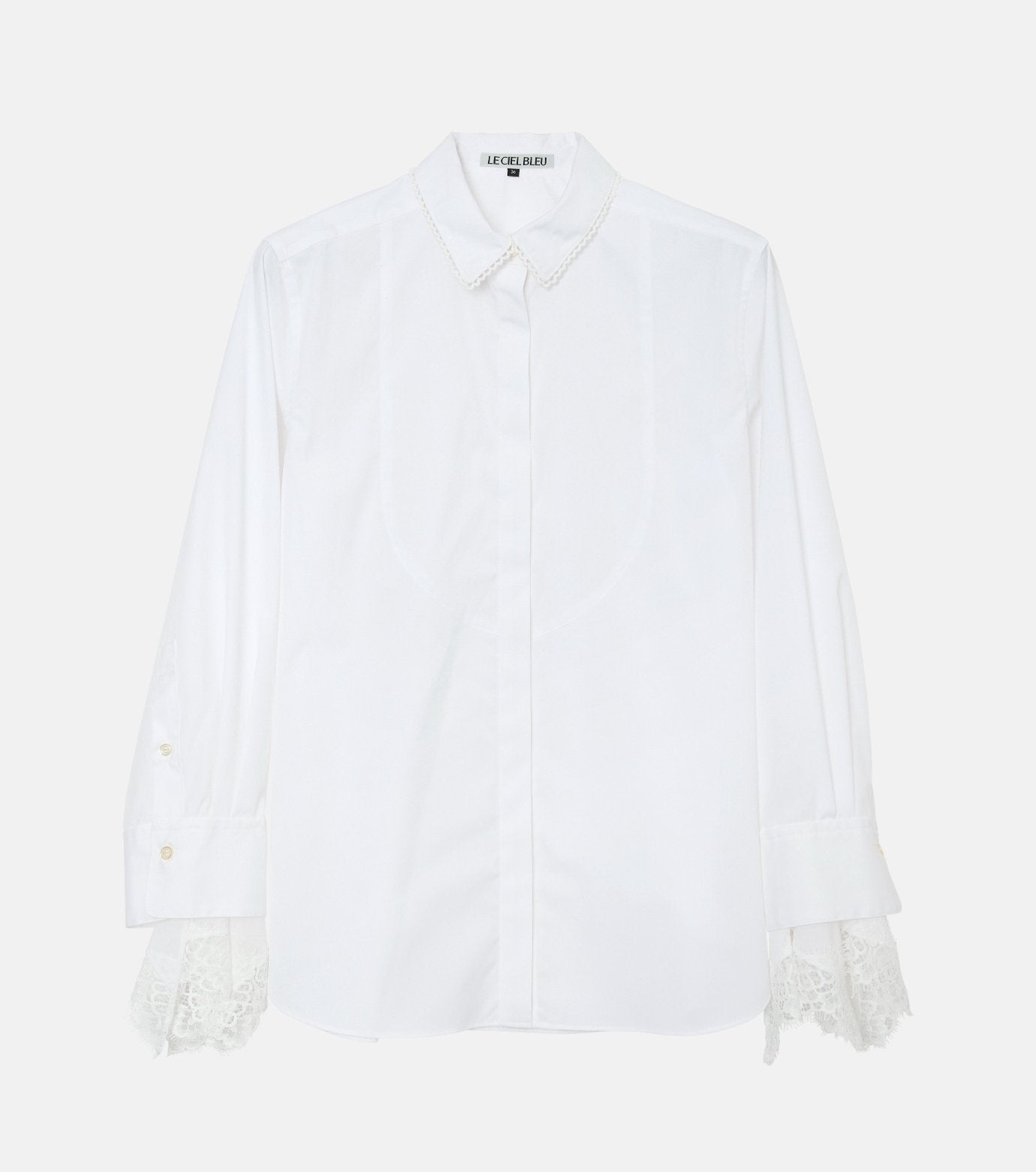 Voile Shirt w/Detachable Lace Cuffs