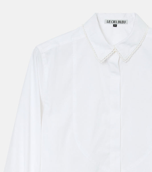 Voile Shirt w/Detachable Lace Cuffs